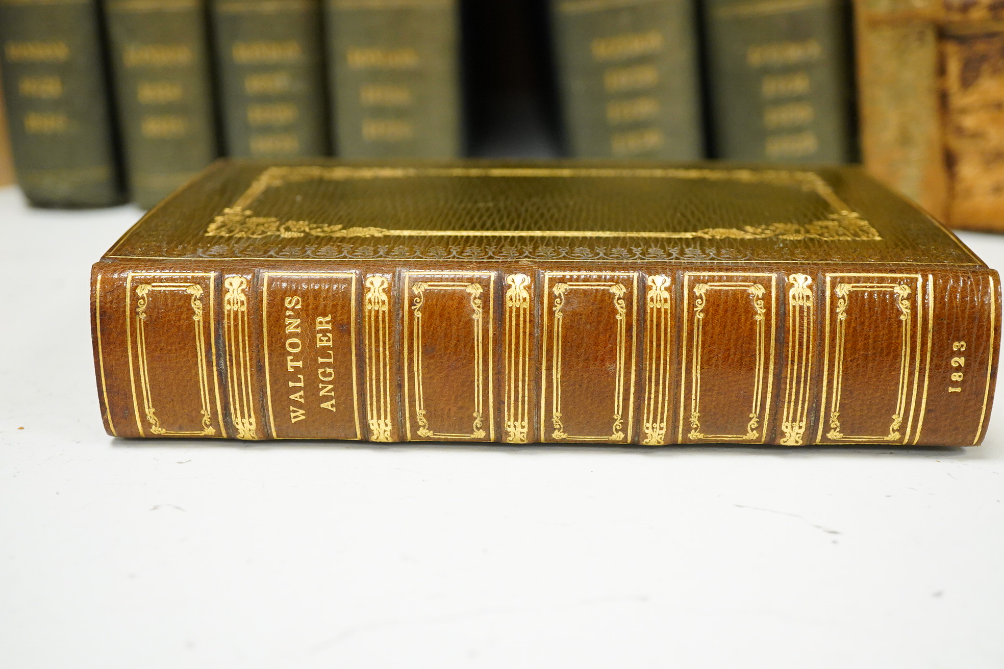 Walton, Izaak & Cotton, Charles - The Complete Angler ... to which are added, an Introductory Essay ... and Illustrative Notes. 2 portraits and 12 other plates (2 music), text engravings, part 2 title; rebound mid 20th c